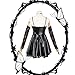 Black Dress Misa Amane Role Playing Costume - Fashion Strap Uniform Dress Set Suitable for Halloween and Role Playing (Black+wig, S)