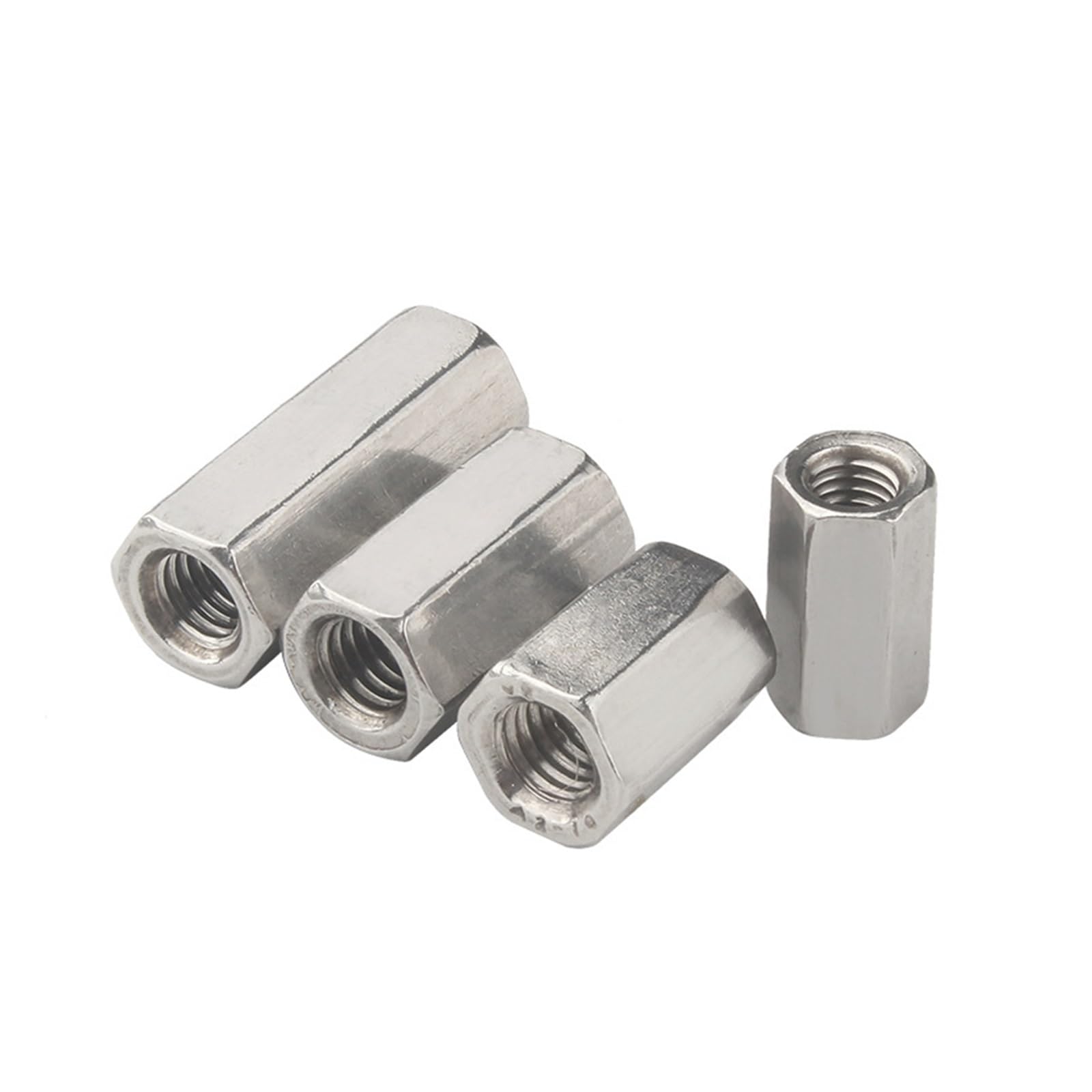 1 PZ M5 M6 M8 M10 304 In Acciaio Inox A2-70 DIN6334 Esagonale Esagonale Estendere Asta Lunga Dado Di Accoppiamento Connettore Giunto Tubolare Dadi (Color : M10x17x22mm - Foto 4