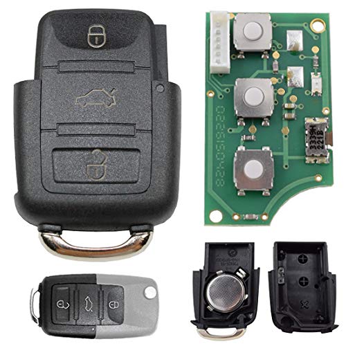 Clé de voiture 433 MHz pour Volkswagen Seat Skoda télécommande 1J0959753P émetteur