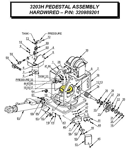 Auto Crane Gear, Worm, 6.667PD, 4.00 ID.75 Key, 3203,