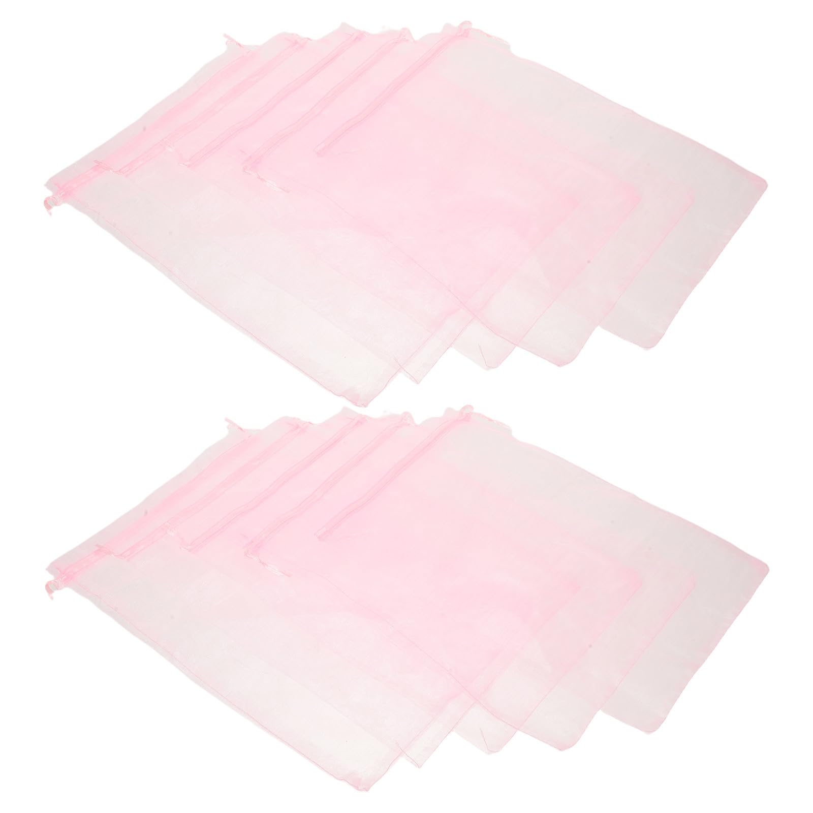 Bolsas de organza transparentes ideales para decorar mesas de bodas y guardar recuerdos inolvidables