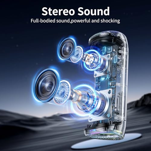 image for IHE Bluetooth Speaker with HD Sound, Portable Wireless, IPX5 Waterproo