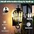 Kainozoic Outdoor Wall Light Fixtures Waterproof Porch Lights Anti-Rust Matte Black Exterior Lighting Fixtures Sconce Lights Outdoor Wall Lantern for Patio Front Door Garage -2 Pack