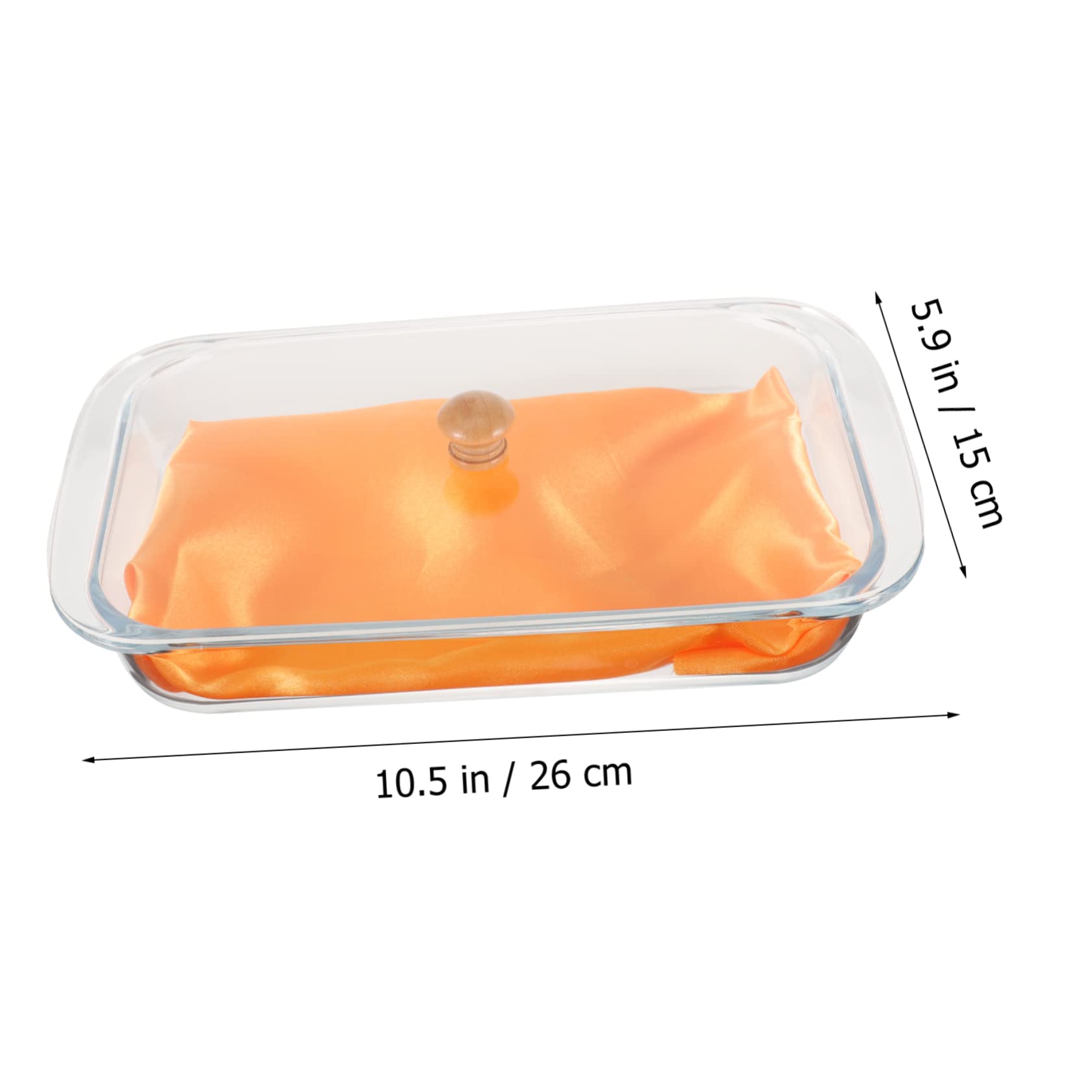 PRETYZOOM Vassoio in Vetro Coperchio per Servire Snack Cibo e Dessert come Portata da Tavola o Contenitore per Frutta Pane e Merende Multiuso per Uso Quotidiano e Feste