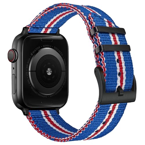 Torbollo アップルウォッチ用のバンド 38/40/41/42/44/45/49/46mm Apple Watchに適合するバンド ナイロン交換ベルト iWatch Series 10/9/8/7/6/5/4/3/2/1/SE Ultra/Ultra