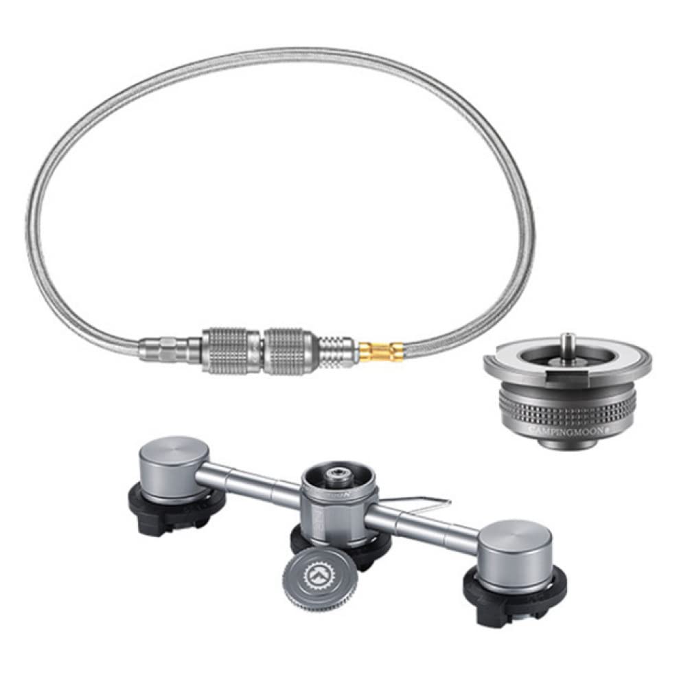 NOBRIM Línea de Gas Mangueras y reguladores de Gas Adaptador de butano Manguera de extensión Adaptador de Horno Dividido Boquilla de conversión Tipo de Botella Butano 3 en 1
