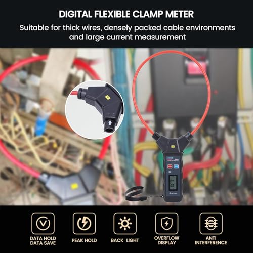 Image of EITAI6900 Digital Flexible Clamp Meter, AC 0.00A-9999A, 25inch /Φ7.9inch, Manufacturer Direct Sales, Rogowski Amp Large Current, Leakage Low Current Clamp Meter