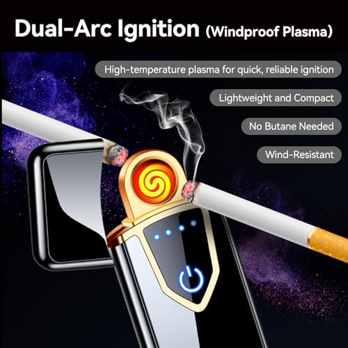 Encendedor Eléctrico Recargable USB Touch 2.0 miniatura 4