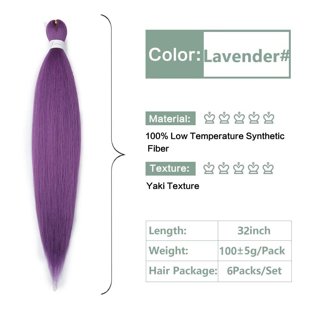 YDDM Capelli Per Treccine Africane Morado Extension Treccine Texture Yaki Easy Install per Principianti 32 Pollici 3 Pezzi Capelli Leggeri e Naturali per Box Braids, Twist e Crochet — view 222