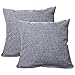 WEIXINHAI Funda para Cojín Funda de Cojine 2 Piezas 55 x 55cm para Sofá Throw Cojín Decoración Almohada Caso 22x22 Lino Funda de Almohada