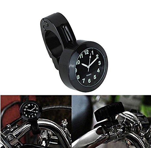 Horloge AL QUARZO MOTORFIETSS 7/8" 22 MM E 1" 25 MM ZWART QUADRANGE Honda KAWASAKI YAMAHA SUZUKI HARLEY DAVIDSON CUSTOM BOBBER CHOPPER