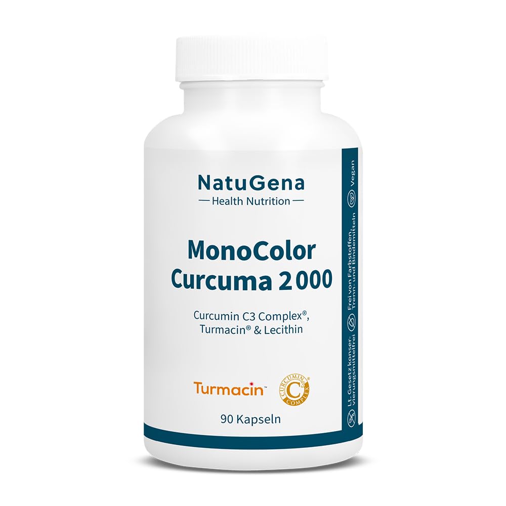 NatuGena MonoColor Curcuma 2000, Bio Curcumin, Kurkuma, Made in Germany