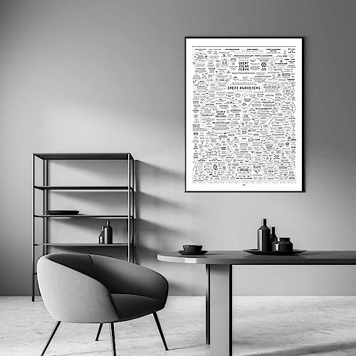 Image of Optivixity The Great Awakening Map Poster Spirit Natural Remedies Chart Wall Art Home Decoration (16x24in(40x60cm)-Unframed,07 English white)
