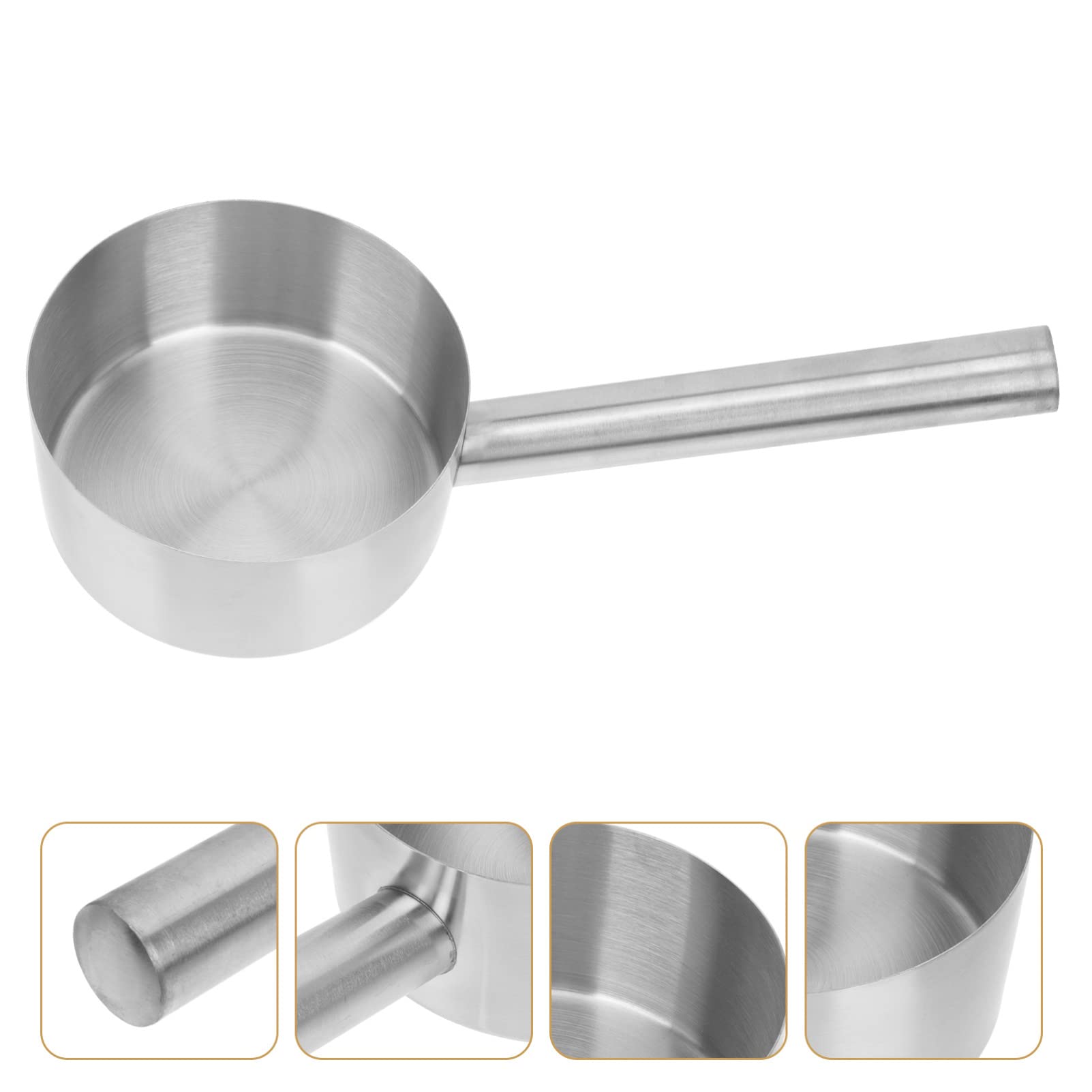 Alipis Cucharón de Agua Inoxidable 304 Mango Largo Multiusos para Cocina y Práctico y Resistente para Riego y Sopa