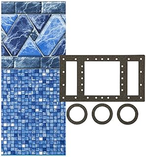 Smartline Stone Harbor 24-Foot Round Pool Liner | UniBead Style | 52-Inch Wall Height | 25 Gauge Virgin Vinyl | Designed for Steel Sided Above-Ground Swimming Pools | Universal Gasket Kit Included