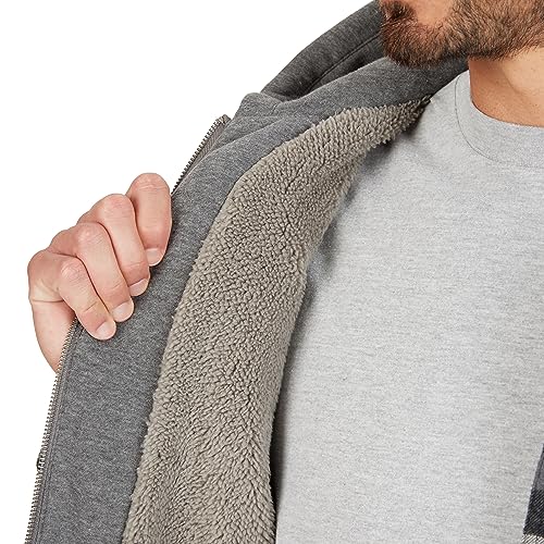 Image of Smith's Workwear Men's Sherpa-Lined Hooded Flannel Shirt-Jacket