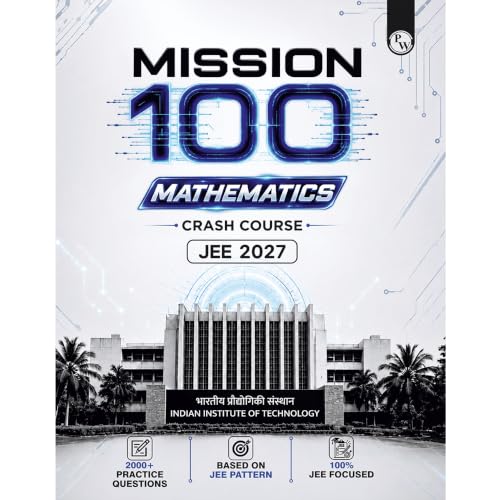 Image of PW Mission 100 Mathematics Crash Course For JEE 2027 Exam | 2000+ Practice Questions Based on JEE Pattern with Detailed Solutions