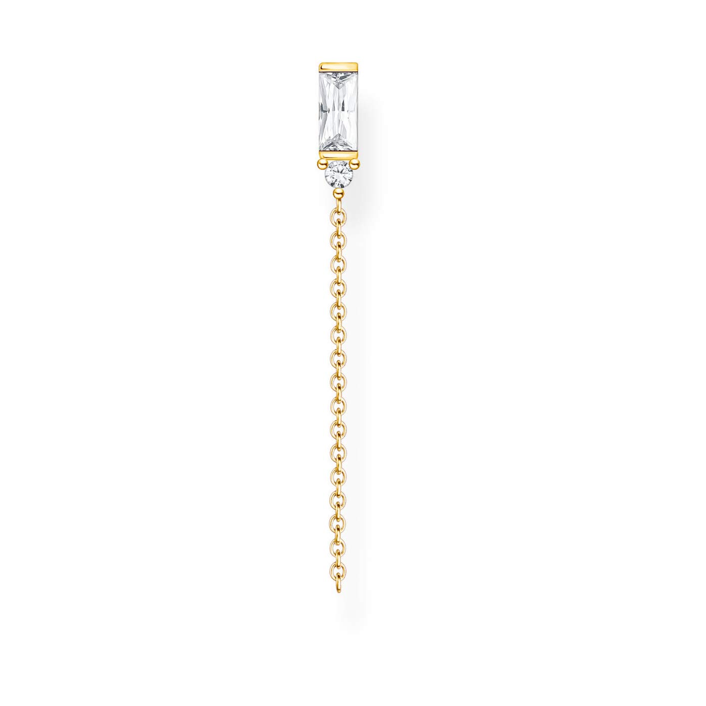 Thomas Sabo Orecchino Singolo A Libellula, Argento 925 Con Dettagli In Oro 18k, Pietre Pastello, Modello H2188-321-7