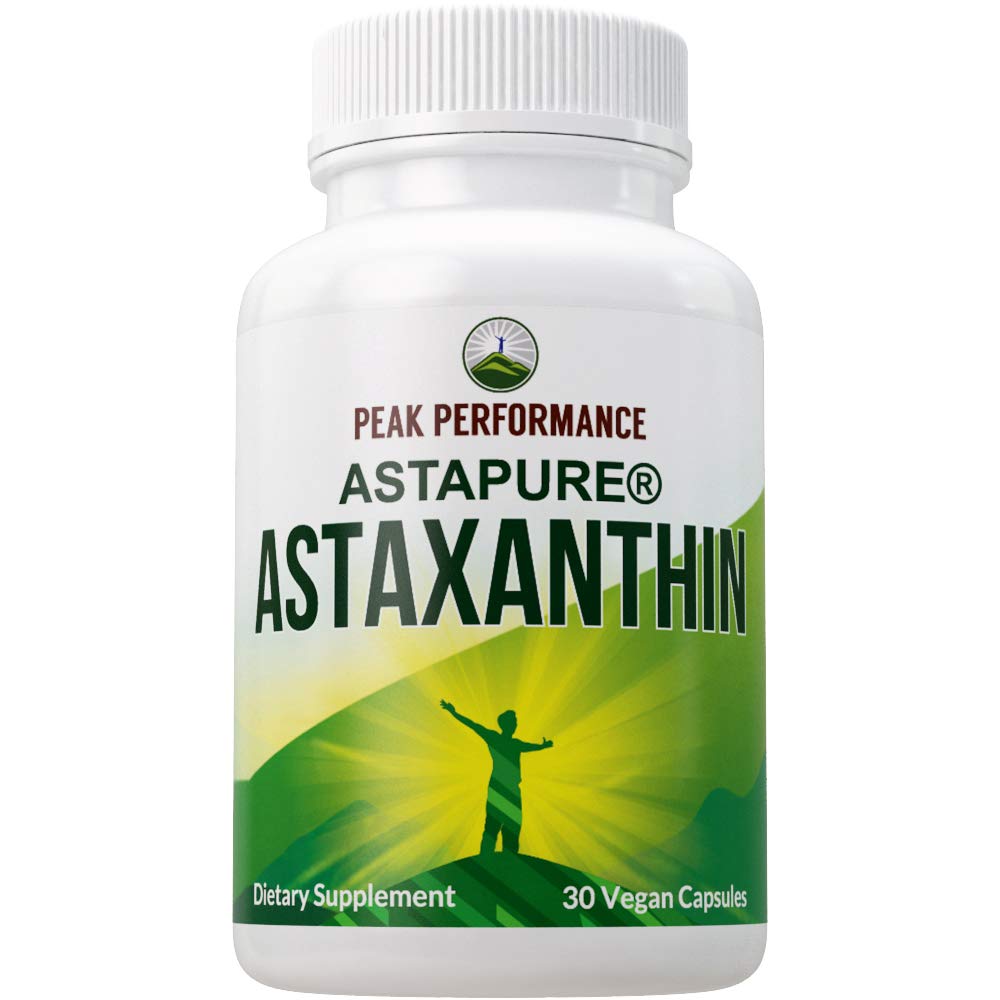 Astaxanthin Vegan Capsules. Made with AstaPure Organic Astaxanthin + Organic Coconut Oil for Max