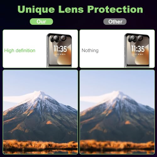Image of for Motorola Razr 2024 /2025 /2026 Screen Protector（Self-Healing TPU Film with Camera Lens Protector,Case Friendly,HD,Anti-Scratch, 2+2+1 PACK(not glass not razr plus)