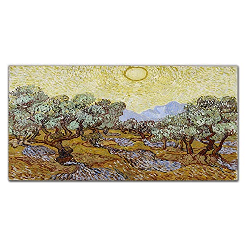 Image sur verre 100x50cm Sun Las pour décoration murale de salon