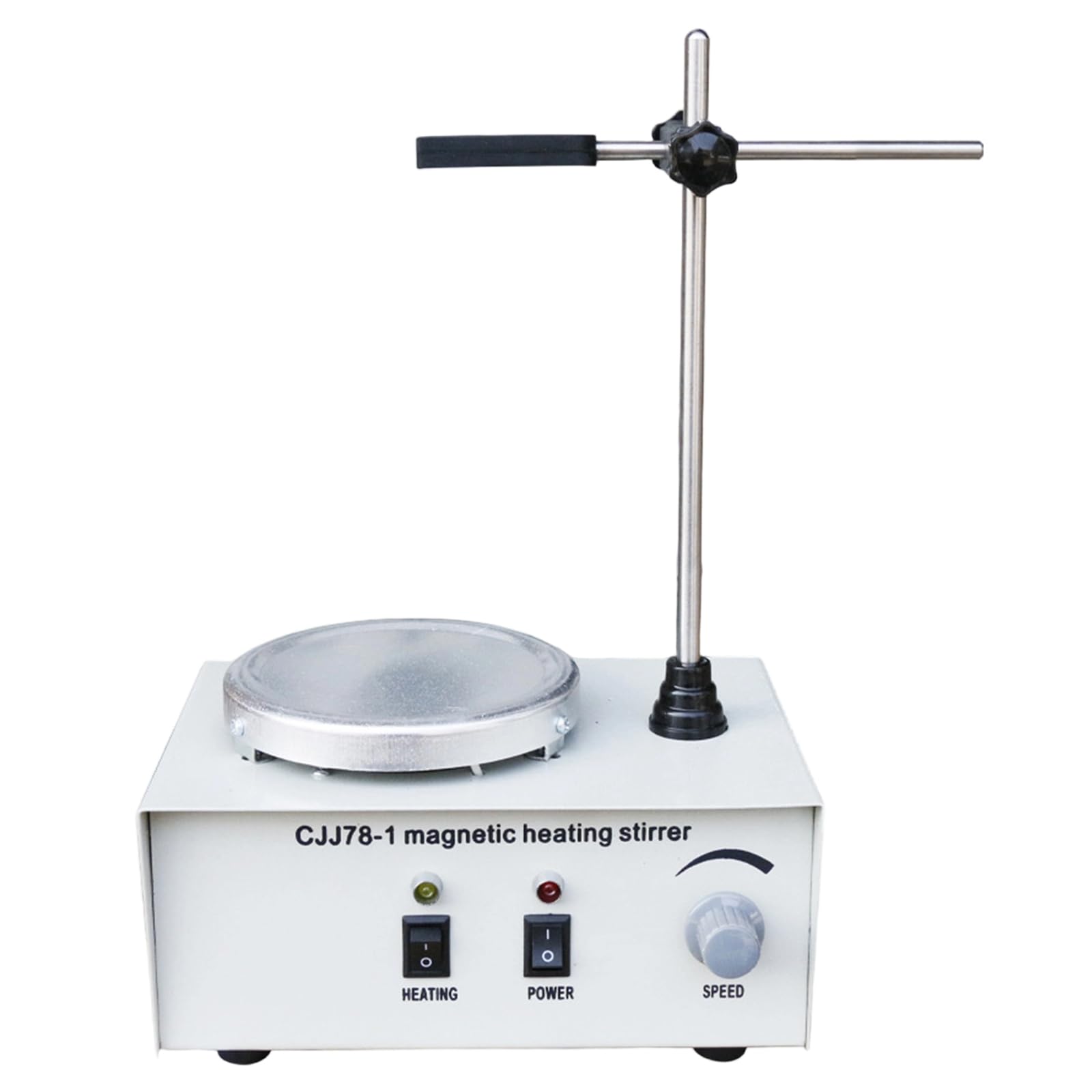 Miscelatore agitatore da laboratorio Riscaldamento portatile Velocità regolabile 0-2400 giri/min per esperimenti di fisica Magnetico portatile
