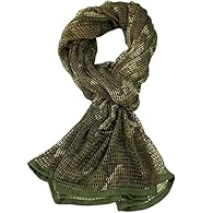 [Unique design scarf]: Double sided printing tactical military sniper veil which is comfortable, durable, breathable. [High quality]: WINWAY camo mesh scarf made by tear-resistant, skin-friendly, lightweight, soft and sturdy material. It has a little...