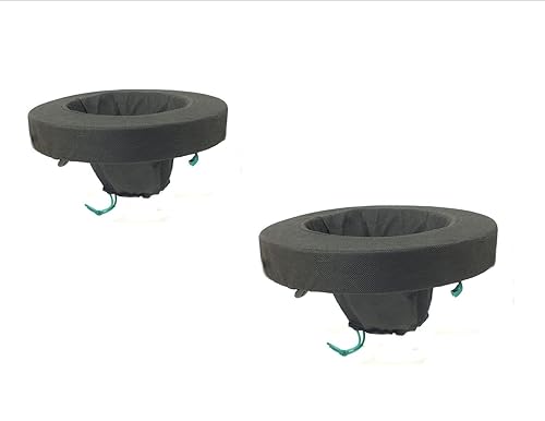 PondH2o - Canastas flotantes de tela para estanques de agua acuática o jardín con alimentos para plantas, 14 pulgadas, flotantes, redondas,