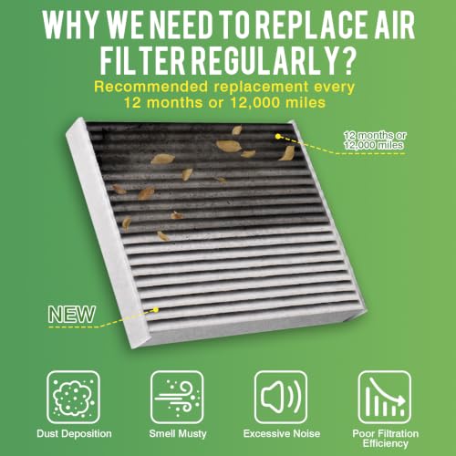 Image of Cabin & Engine Air Filter Fit for Nissan Sentra 2.0L 2020-2024 Activated Carbon Cabin Filter Replace#27277-6CA0A 165466LA0A Car Accessories