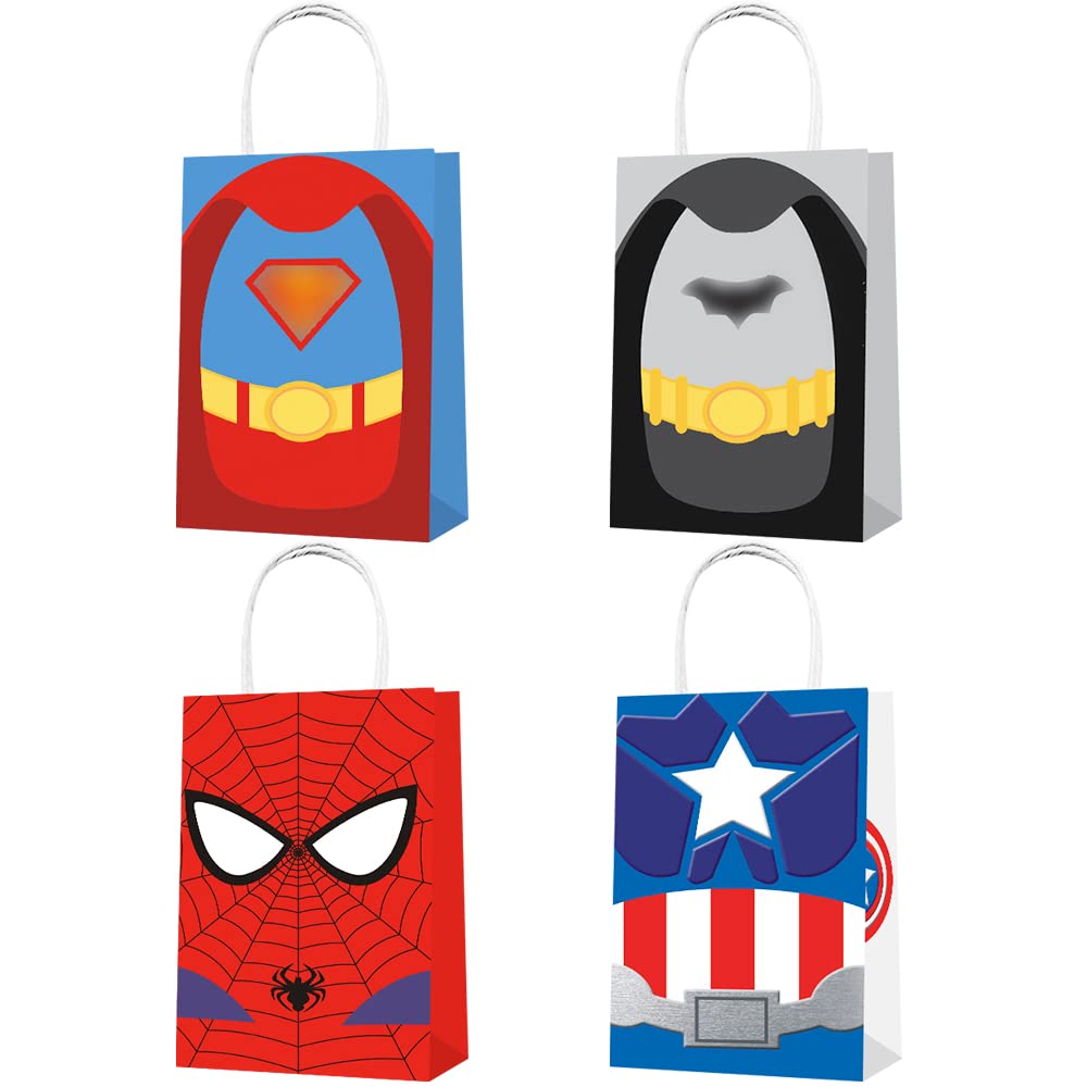 Party Favor Bags 16PCS for Superhero