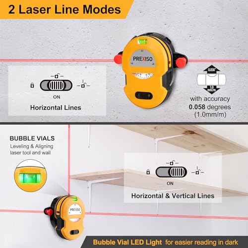 Prexiso PLV2 Multi Surface Laser Level Led Light Vial thumb #4