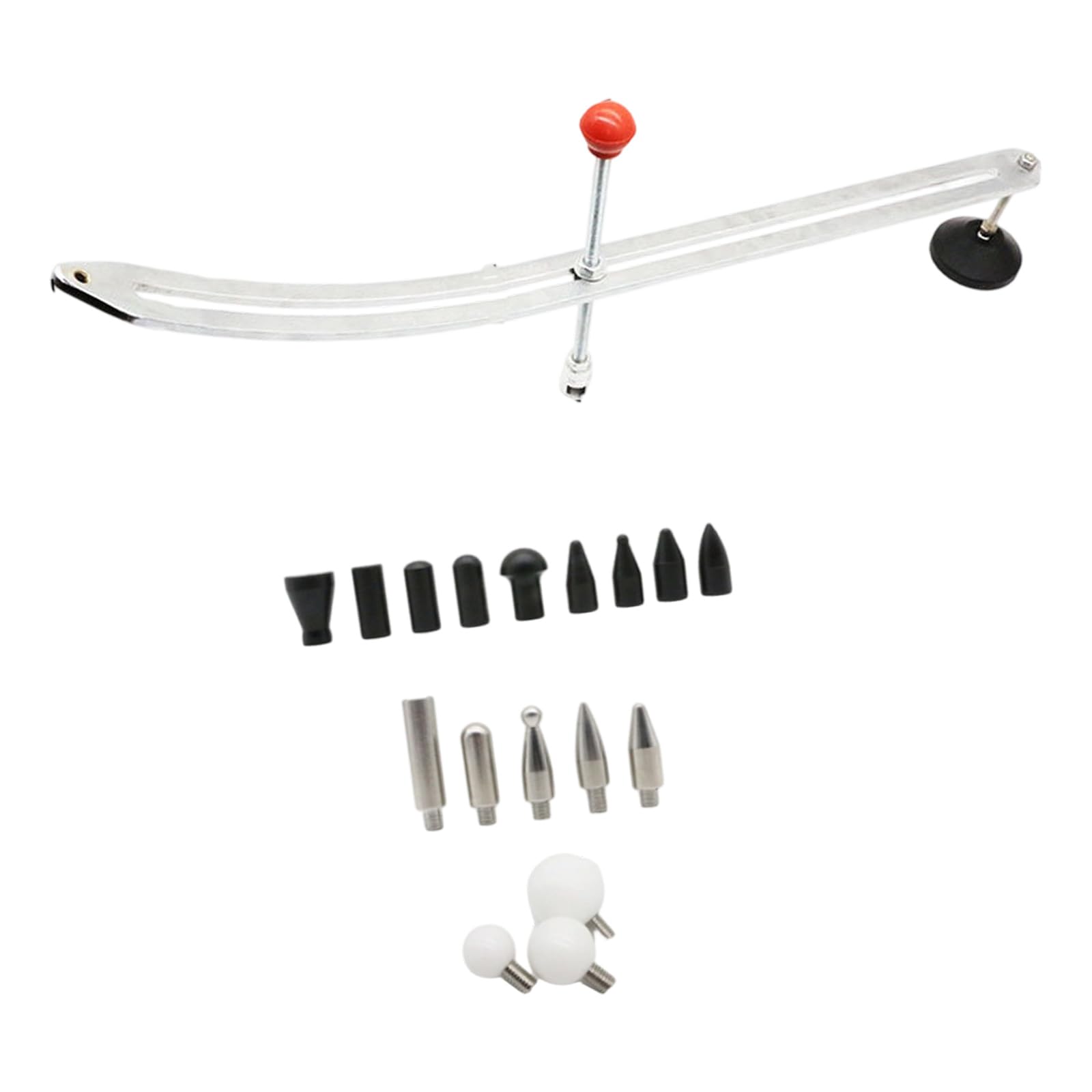 Set di estrattori in alluminio per ammaccature auto, non danneggia la vernice, impugnatura ergonomica, sollevatore per ammaccature del pannello dell'auto
