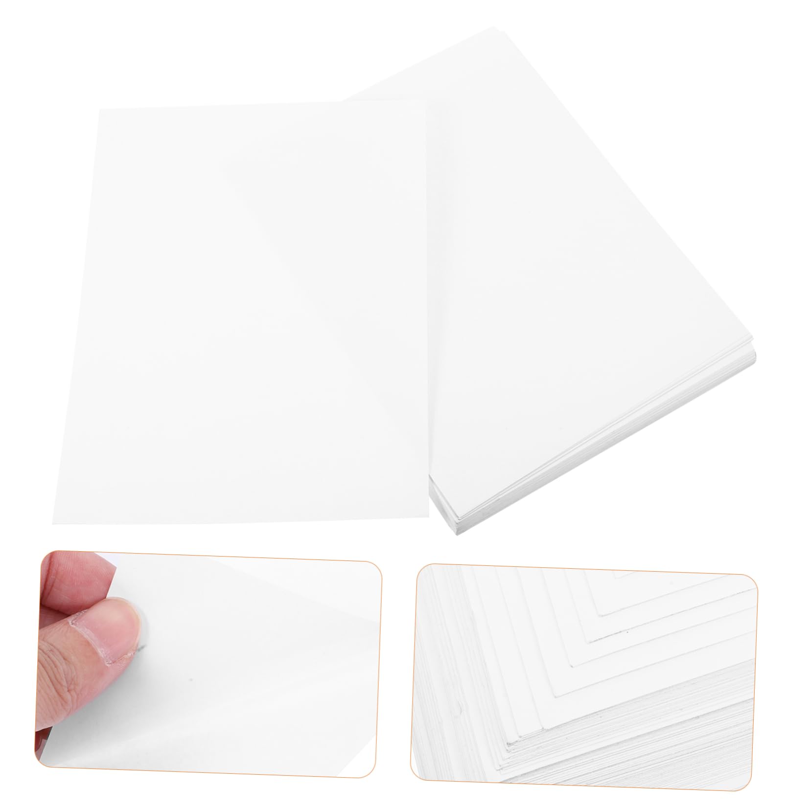 Veemoon 100fogli Carta Per Etichette Autoadesive Opache Etichette Adesive Per d Superficie Scrivibile Forte Adesione Su Cartone e Plastica Utilizzo Versatile Per Spedizione Codici Barre e