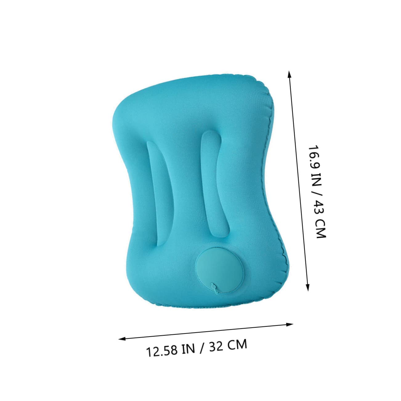 TOPBATHY 3pezzi Cuscino Gonfiabile Ergonomico Per Viaggio Cuscino Da Camping Materiale e Supporto Per Collo e Testa Pratico e Portatile Per Auto e Escursioni Peacock
