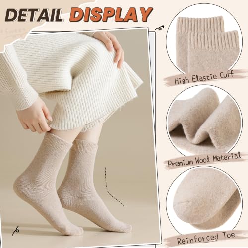 Image of Velice Womens Merino Wool Thermal Thick Hiking Winter Socks