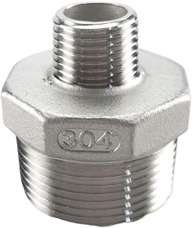 Evite fugas en fontanería con el conector reductor hexagonal DN40-DN32 inoxidable