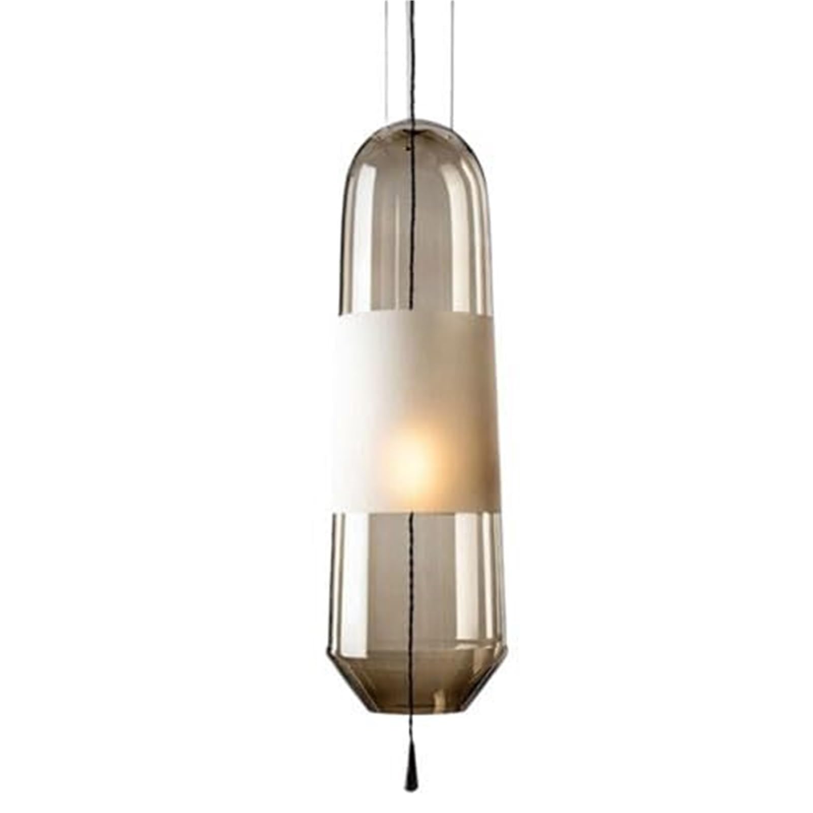HUAYUSEDF Nordic Glass Pendant Lamp Chandelier Hanging Lighting Ceiling Fixture E27 Single Head Personalized for Restaurant Balcony