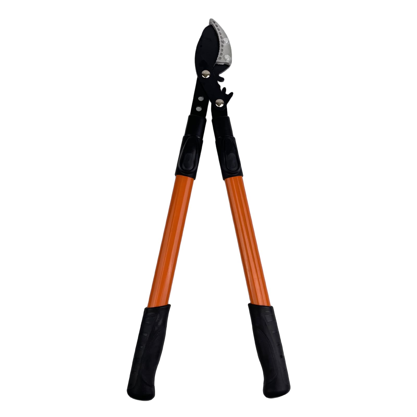 Coupe Branche Télescopique, 65 cm Sécateur avec Lames Revêtement Antiadhésif en Acier, Sécateur à Crémaillère Cisaille, Robuste Poignée pour la Coupe de Bois Vert, Couper Les Fleurs