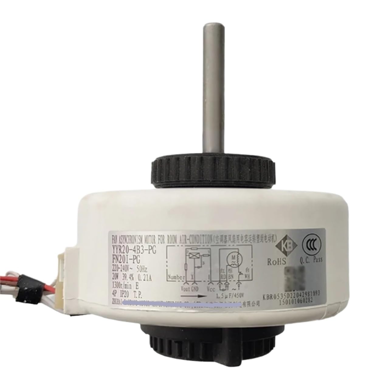 Moteur ventilateur FN20I-PG YYR20-4B3-PG 150101060282, Compatible avec Gree