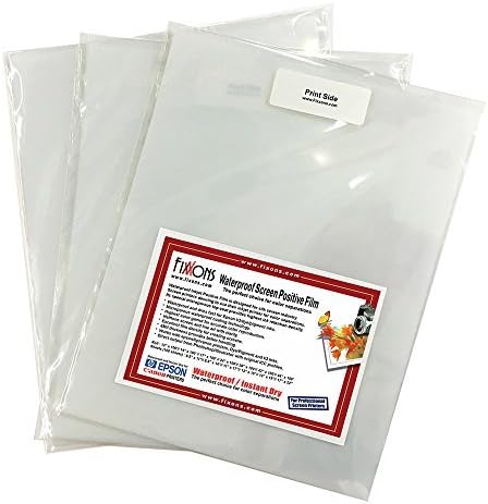 Waterproof Inkjet Screenprinting Film, Silkscreen Film 8.5 x 14 (500 Sheets)