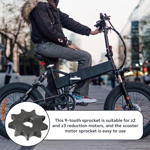 9t Sprocket, 428 9 Tooth Chain Engine Speed Cut Motor Sprocket 428 Chain Electric Scooter Motor Engine Metal Wheel for Z2 Z3