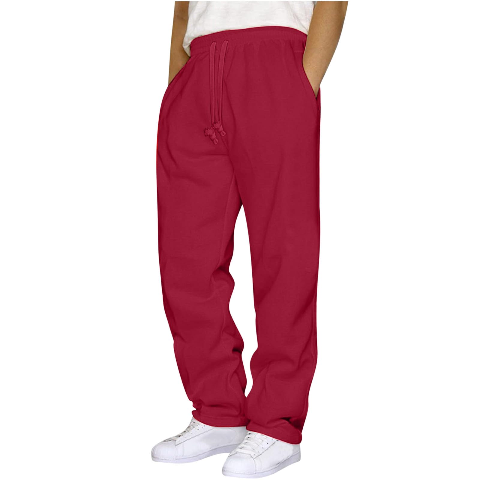 Mens Fashion Cargo Pants Casual Loose Elastic Waist Sweatpants Lightweight Jogger Travel Camping Workout Hiking Pants
