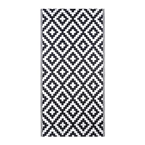 Marrakesch Outdoor Teppich Charo 90x180cm Outdoorteppich modern Für Terrasse Balkon oder Garten