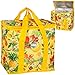 alles-meine.de GmbH große Kühltasche & Warmhaltetasche / Thermotasche _ Farb & Größenwahl _ isoliert - 16 Liter - Blumen & Blüten - gelb / bunt - Einkaufstasche / Einkaufskorb - ..