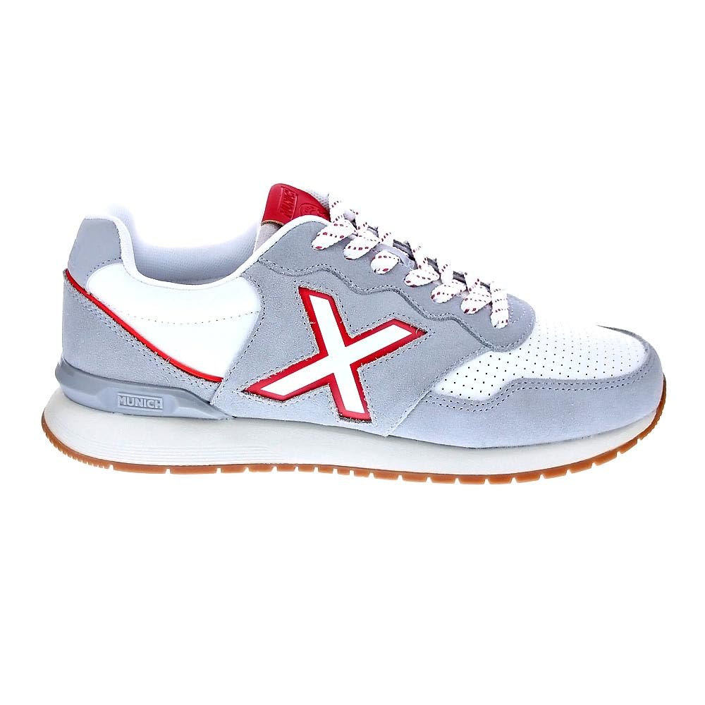 Munich Men's Dash Premium 256 Sneaker, White, 7 UK