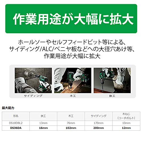Amazon | HiKOKI(ハイコーキ) 旧日立工機 コードレスドライバドリル 