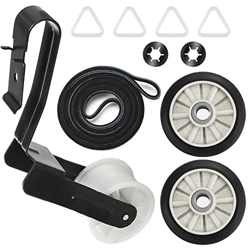 4392065 Dryer Maintenance and Repair Kit by Funmit - Compatible with Whirlpool Kenmore Amana Maytag 29'' Wide Dryer - Package Includes Drum Roller Belt and Idler Pulley - Original Quality