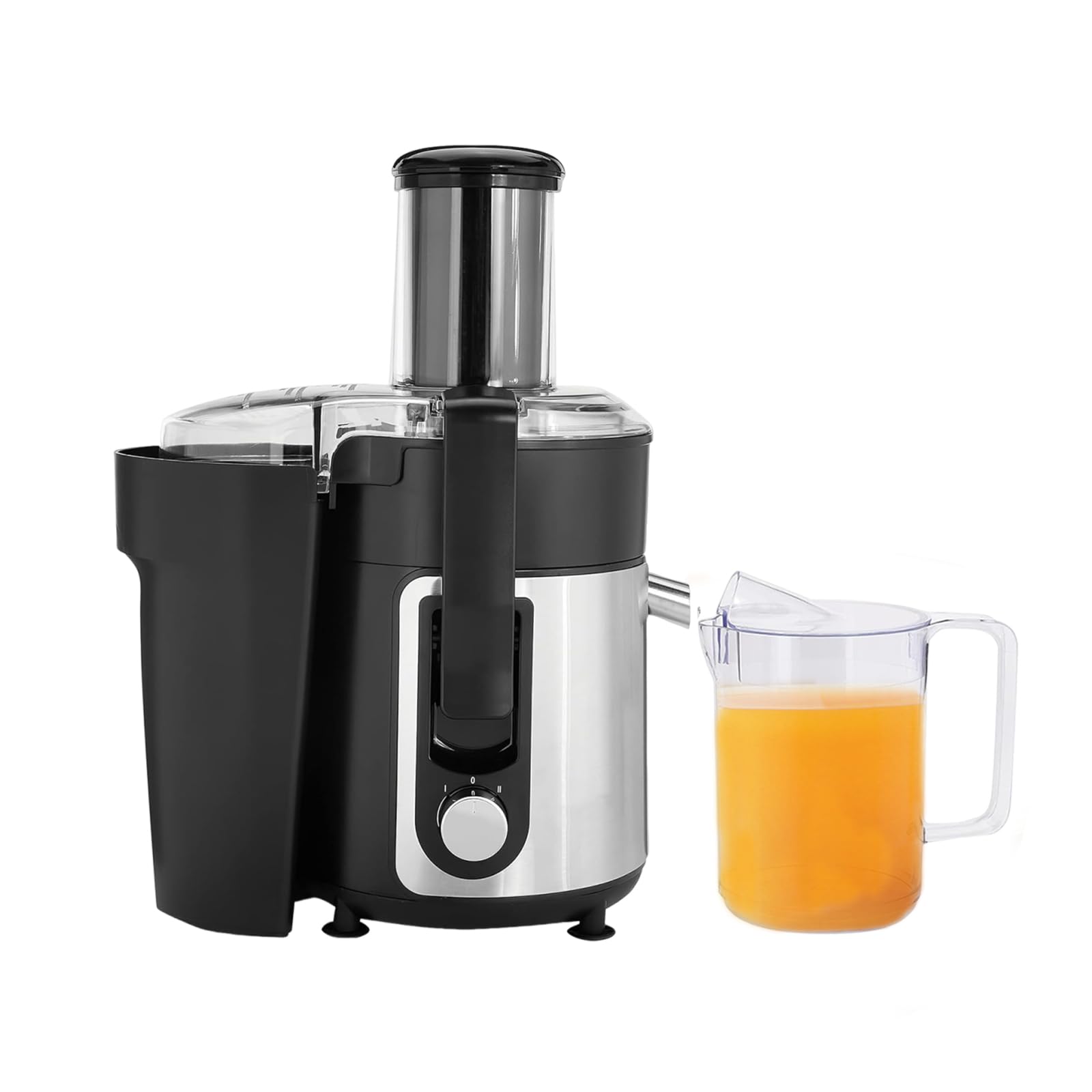 Electric Juicers 600W Juice Extractor with 3 Wide-Mouth Feed Chute Dual-Speed Juicer Machines for Vegetable and Fruit Easy-Clean