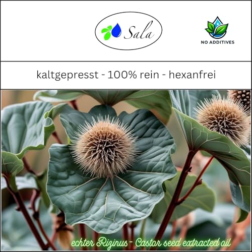 Sala Rizinusöl kaltgepresst BIO 1 L 1000 ml Glasflasche