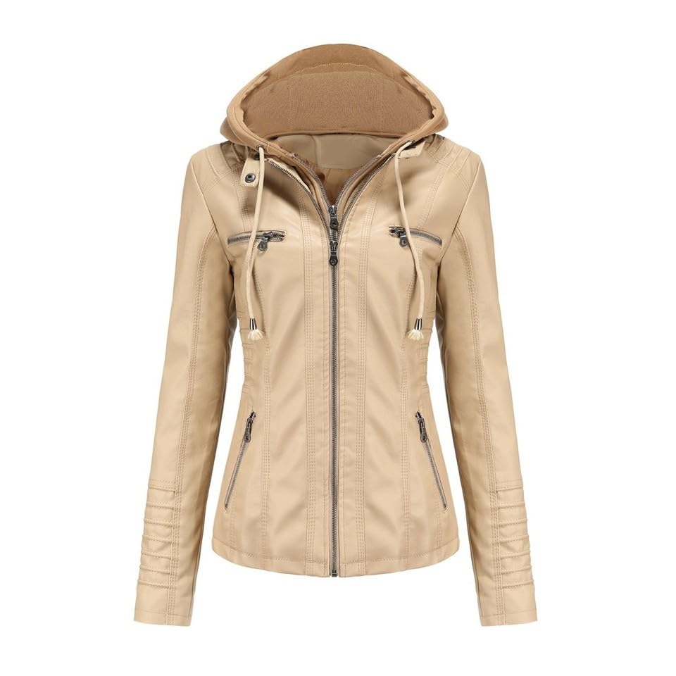 Hauts à capuche en similicuir XL pour femmes trouvez le manteau idéal